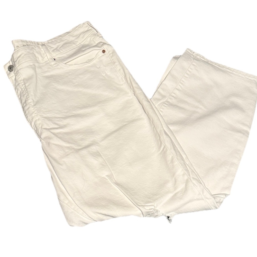 Old Navy Women's OG High Rise Straight Leg Jeans - White size 22